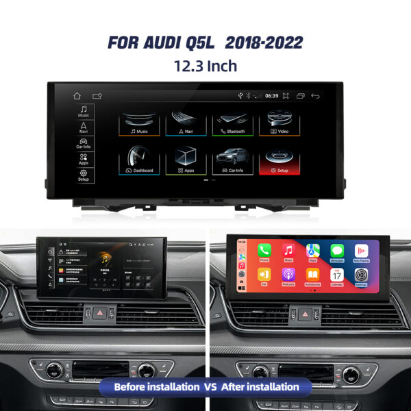 Audi Q5L 2018-2022 SNAPDRAGON 668 Android 14 / Apple/Android 5G LTE WIFI - Image 2